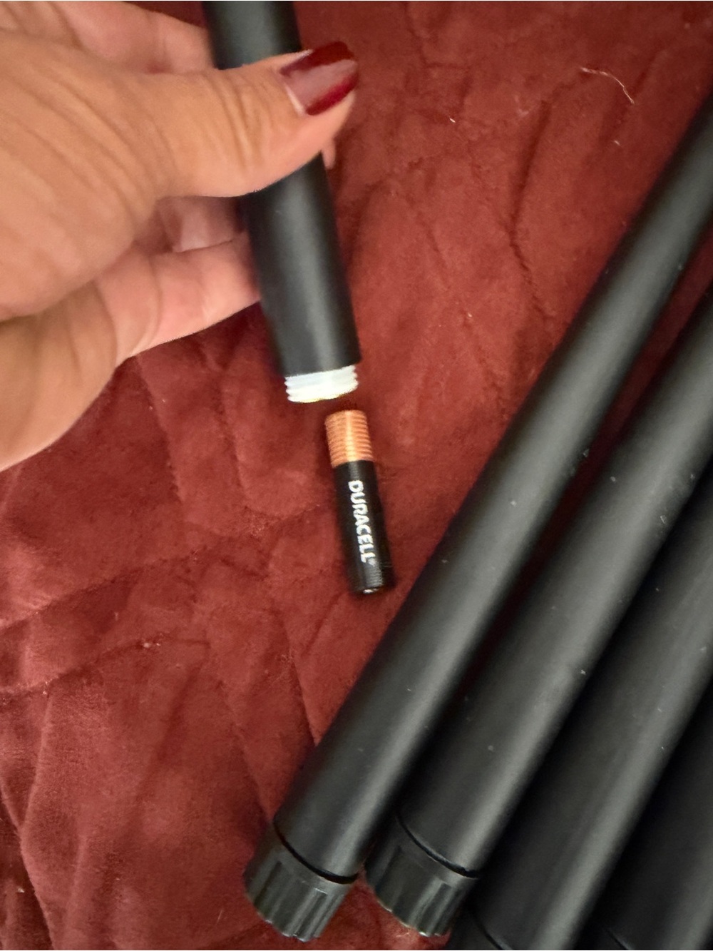 Black LED Taper Candles (Set of 10) - Home Party Supplies - Picture 3 of 4
